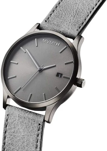 Vista 3 de MVMT D-MM01-GRGR Reloj de cuarzo para hombre con correa de piel de becerro