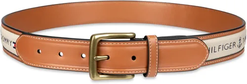 Vista 26 de Tommy Hilfiger Men's Fabric Inlay Casual Belt with Classic Harness Buckle