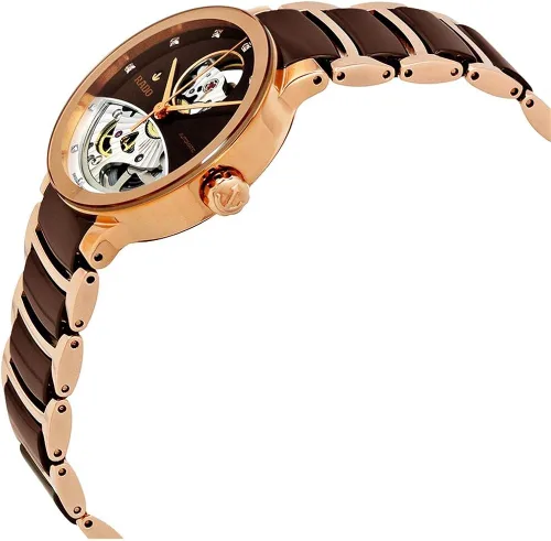Vista 2 de Rado Reloj automático suizo Centrix para mujer Marrón