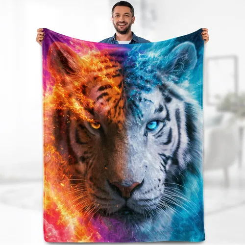 Vista 34 de Aimego Capricornio - Manta de franela de astrología celestial del zodiaco, regalo de cumpleaños para mujeres y hombres, manta bohemia suave y ligera