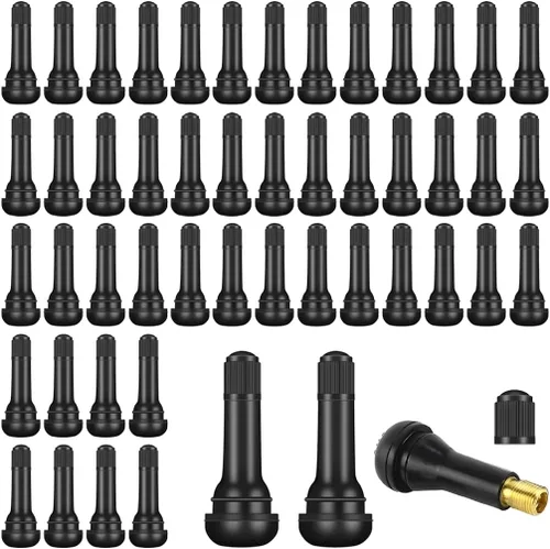 Vista 7 de Mandark 20 vástagos de válvula de neumático TR413 para automóvil, vástagos de válvula automotriz a presión, orificios de llanta sin cámara de 0.453