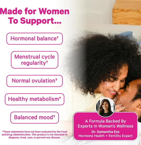 Vista 3 de Pink Stork Myo-inositol y D-Chiro Inositol: Mezcla 3.6:1 para apoyar la fertilidad, el equilibrio hormonal para las mujeres - Suplemento de apoyo