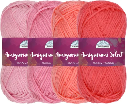 Vista 8 de JubileeYarn Amigurumi Select - Hilo de acrílico para bebé - Surtido de inspiración 83-4 madejas