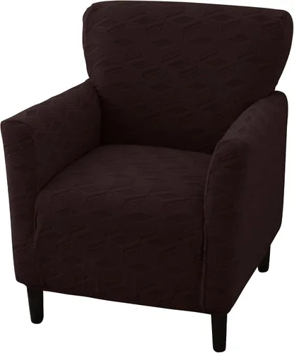 Vista 13 de LiveGo Fundas elásticas para sillón de banquete, funda de jacquard suave con brazos, fundas para sillón, protector de muebles, lavable a máquina