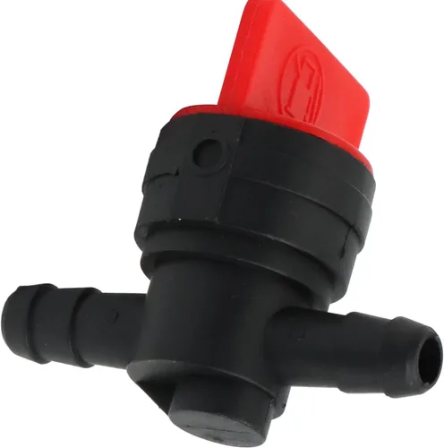 Vista 7 de Válvula de corte en ángulo recto de 1/4 "y válvula de cierre de combustible en línea, válvula de gas recta con abrazaderas para Briggs & Stratton