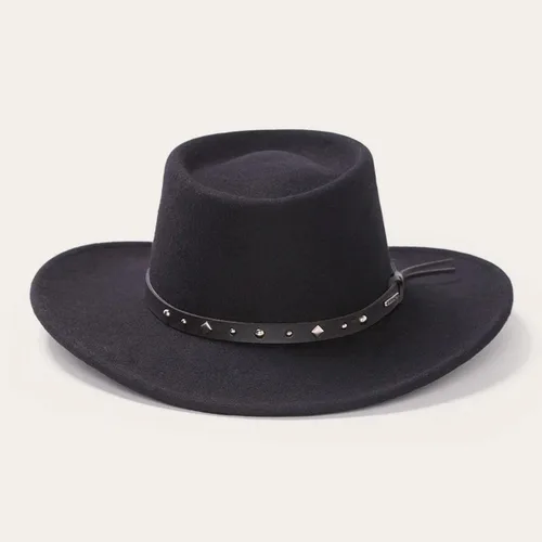 Vista 2 de Stetson Black Hawk - Sombrero de vaquero de lana aplastable para exteriores