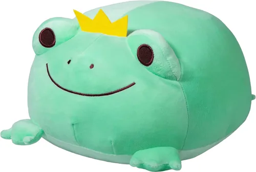 Vista 10 de Animal de peluche de rana súper suave, linda almohada de rana para acurrucar, adorable juguete de peluche de rana, regalo para niños pequeños, niñas