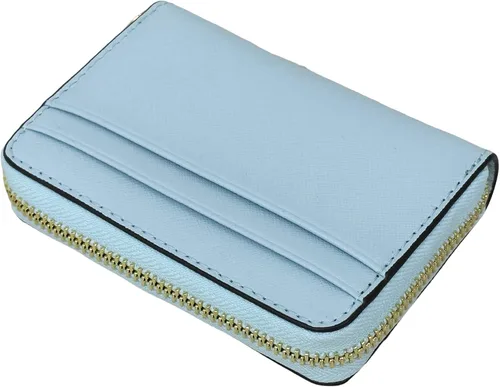 Vista 3 de Michael Kors Jet Set - Cartera de viaje con cremallera de tamaño mediano, Vista azul , Cartera