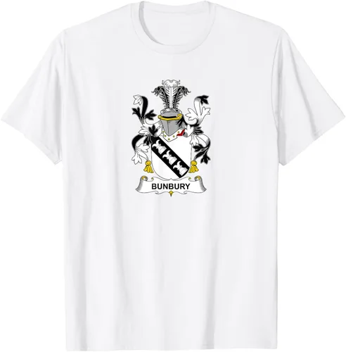 Vista 13 de Bunbury Coat of Arms - Camiseta con escudo familiar Negro