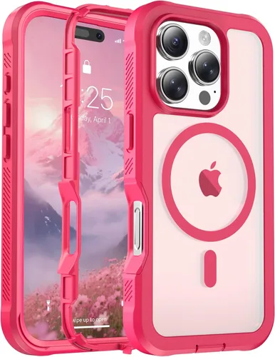 Vista 94 de jaroco - Funda magnética compatible con MagSafe para iPhone 11 de 6.1 pulgadas; protección de grado militar contra caídas, de doble capa