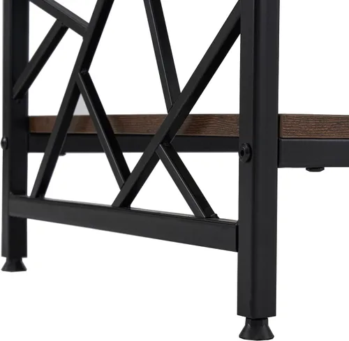 Vista 7 de ivinta Mesa auxiliar elevable con almacenamiento, mesa central de madera con ruedas bloqueables y compartimento oculto para sala de estar, oficina