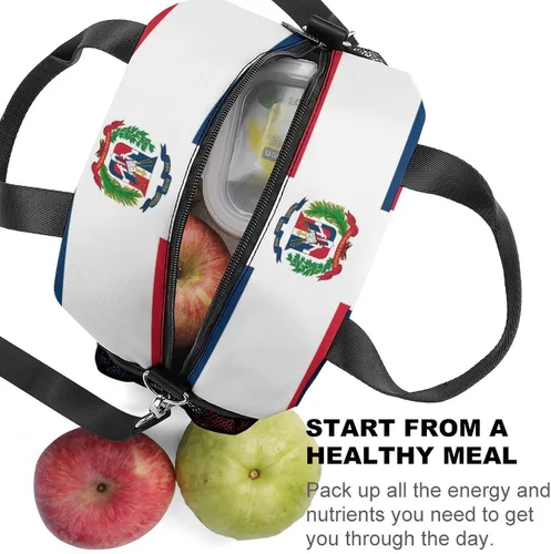 Vista 3 de Bolsas de almuerzo térmicas aisladas para hombres y mujeres con correa para el hombro, paquete de comida, lonchera de picnic, oficina, viajes, moda