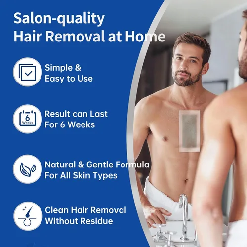 Vista 4 de Beauty7 - Tiras de cera para el cuerpo, listas para usar