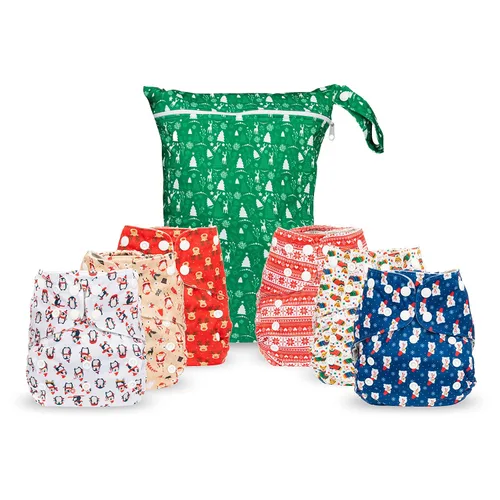 Vista 16 de Simple Being Pañales de tela reutilizables, doble refuerzo, talla única, lavables, suaves, absorbentes, impermeables, ecológicas, unisex, para bebé