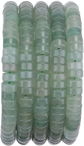 Vista 65 de BEADIA Cuentas Espaciadoras de Jade Natural Africano Planas Redondas Sueltas para Hacer Joyas con Abalorios 3mmx2mm 38cm