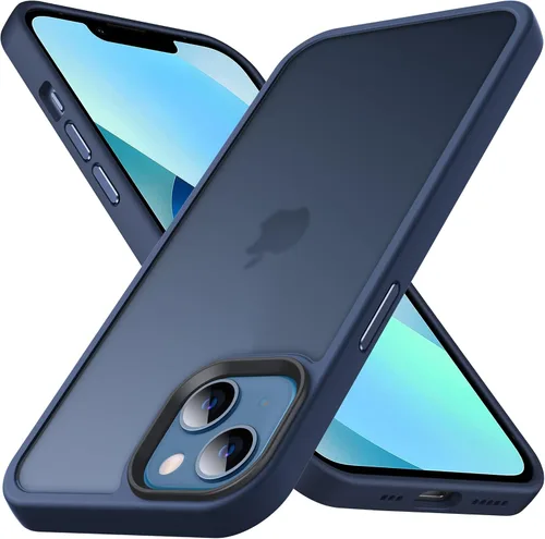 Vista 82 de Anqrp Funda diseñada para iPhone 11 azul [compatible con carga inalámbrica], [tacto sedoso] Funda delgada de silicona suave antiarañazos para iPhone