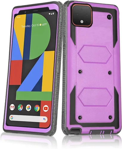 Vista 7 de Asuwish Funda para teléfono para Google Pixel 4 XL, híbrida, resistente, a prueba de golpes, a prueba de caídas, cuerpo completo, resistente, móvil