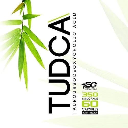 Vista 2 de TUDCA (350 mg x 60 unidades) por EVOGANICA - Ácido taursodesoxicólico