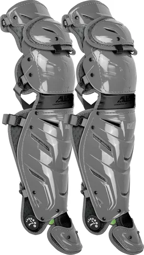 Vista 6 de All-Star Adult System 7 - Protector de piernas, recortado gris, corto de 15.5 pulgadas de longitud