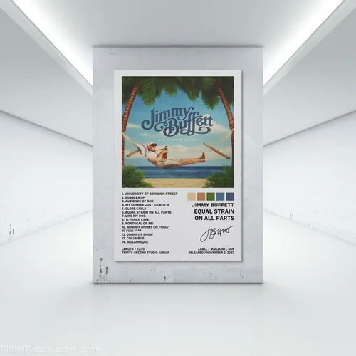 Vista 7 de Jimmy Buffett 'Equal Strain' - Póster de pared de lienzo de 16 x 24 pulgadas para decoración moderna de dormitorio familiar