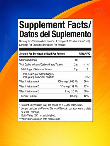 Vista 9 de SCOTT'S EMULSION Aceite de hígado de bacalao líquido para niños, sabor a cereza, apoya el crecimiento, la inmunidad y la salud ósea, rico en omega 3