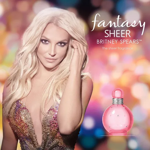 Vista 4 de Britney Spears™ Fantasy Sheer, Eau De Toilette EDT Spray para mujer, 3.3 fl oz / 3.4 fl oz