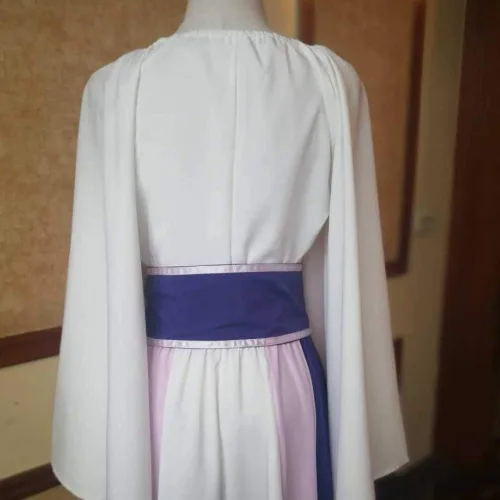 Vista 3 de Abaowedding Vestido medieval renacentista para mujer, vestido retro gótico con mangas de trompeta
