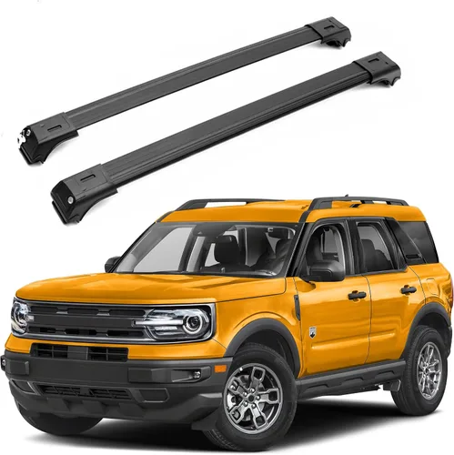 Vista 14 de ERKUL Barras transversales de techo de 220 libras para Audi Q7 2016-2026 Barras transversales de aluminio con bloqueo antirrobo para techo Negro