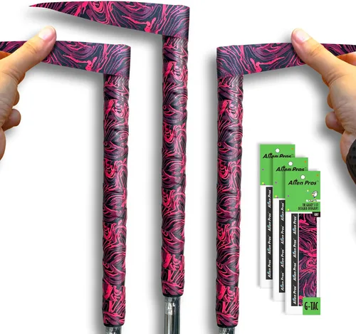 Vista 7 de ALIEN PROS Paquete de 6 cintas para envolver agarre de golf Fire & Lizard Mix - ReGrip en 1 minuto