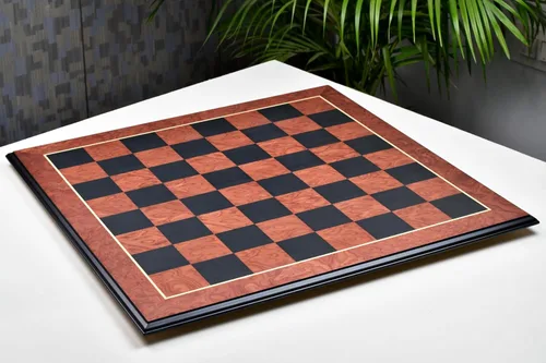 Vista 6 de CHESSBAZAAR Tablero de ajedrez español de 24 pulgadas Acabado mate con bordes moldeados, cuadrado de 2.362 in Juego de tablero de ajedrez