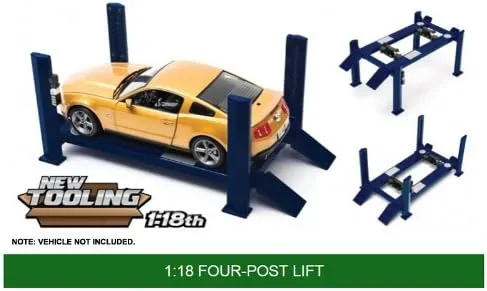 Vista 2 de Elevador de cuatro postes para modelos de automóviles fundidos a presión a escala 1/18 por Greenlight 12844
