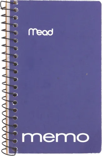 Vista 2 de Mead Cuaderno de notas en espiral, paquete de 8, cuadernos de bolsillo, papel rayado universitario, 3 x 5 pulgadas, 60 hojas por cuaderno