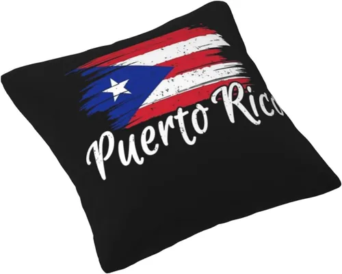 Vista 2 de ASYG Funda de cojín de Puerto Rico de 18 x 18 pulgadas, diseño de doble cara Puerto Rico 05