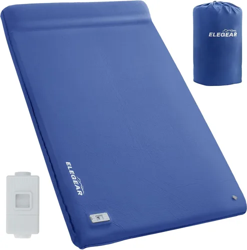 Vista 13 de Elegear Almohadilla de Dormir Autoinflable, 3.15" Almohadilla de Espuma Viscoelástica Ultra Gruesa para Acampar con Almohada de Inflado Rápido