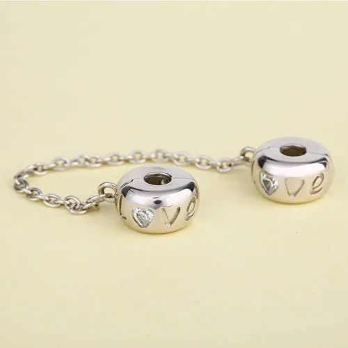 Vista 6 de GNOCE Pulsera de plata de ley 925 con colgante de calavera y cadena de seguridad con cierre (7.9)