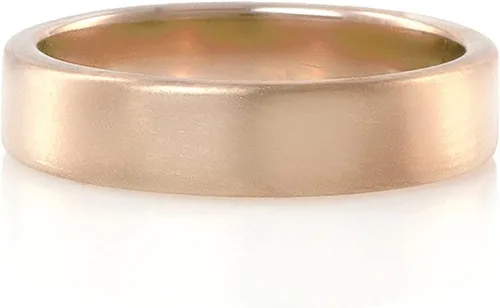 Vista 4 de Versatile 14k Rose Gold Band - Customizable Fashion, Wedding & Stackable Rings for Women - Personalized Anniversary & Relationship Rings for Him and