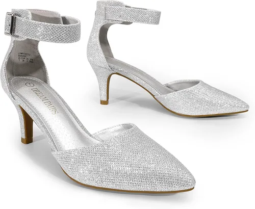 Vista 3 de Dream Pairs - Zapatos de vestir de tacón bajo para mujer