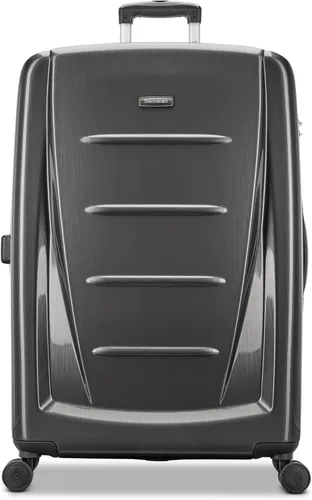 Vista 9 de Samsonite Winfield 2 Equipaje rígido con ruedas giratorias, Carbón vegetal, Grande de 28 pulgadas, a cuadros