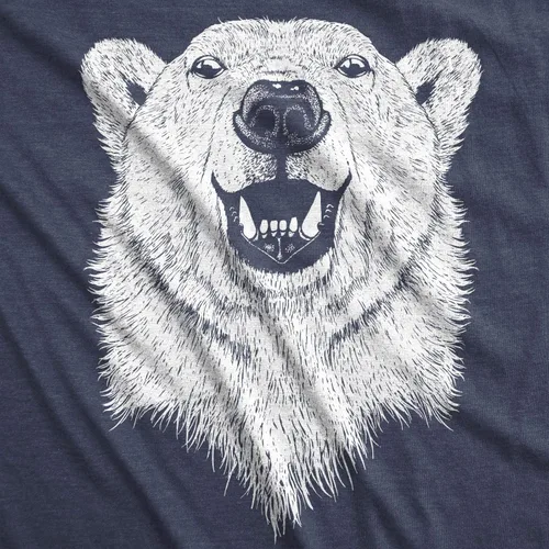 Vista 3 de Ask Me About My Polar Bear - Camiseta divertida con diseño de animales del zoológico