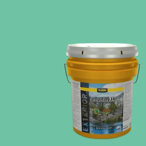 Vista 150 de Rodda Paint CASCADIA XL - Pintura satinada exterior e imprimación en uno, 1 galón, hoja de aloe