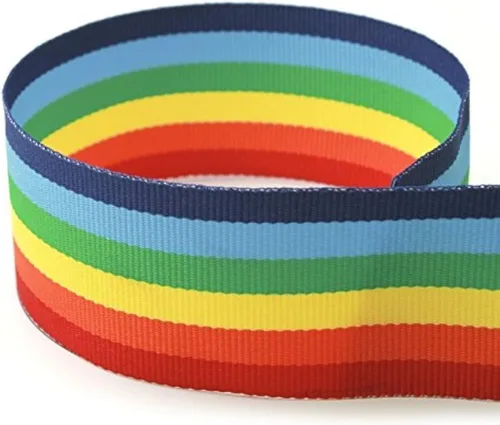 Vista 9 de Cinta de grogrén a rayas de bandera estadounidense de 1-3/8 pulgadas, 20 yardas, fabricada en Estados Unidos, (varios anchos y yardas disponibles)