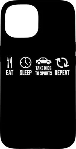 Vista 6 de Eat Sleep Take Kids to Sports Repeat Youth Athlete Parent Case for iPhone 17