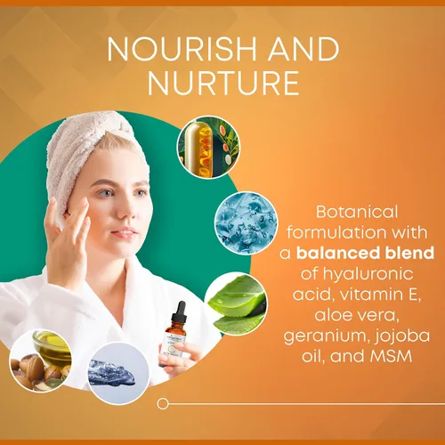 Vista 3 de Suero de vitamina C 100% puro para la cara, suero facial antienvejecimiento, suero facial con vitamina C, vitamina E, ácido hialurónico, mezcla