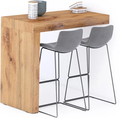 Vista 51 de Mobili Fiver Evolution - Mesa alta de bar de cocina fabricada en Italia Ahorra Espacio, Mesa de altura de mostrador montada en la pared para 1