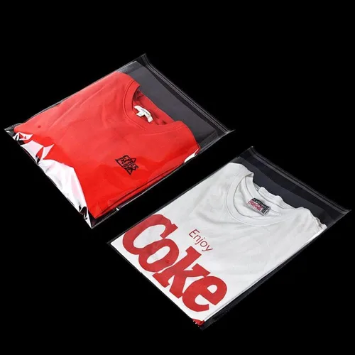 Vista 8 de Keoferlo 100 bolsas de polietileno transparente de 10 x 14 pulgadas de celofán autosellantes para camisetas de plástico transparente para envolver