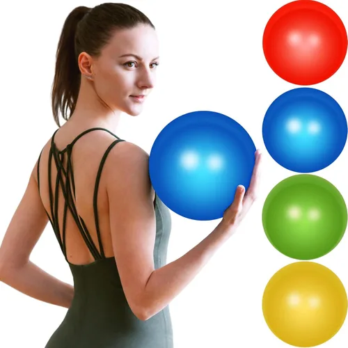 Vista 9 de Leyndo Pelota de ejercicio de yoga, pilates, embarazo, parto, fitness, con bomba rápida, antiestallido para mejorar la postura, equilibrio, yoga