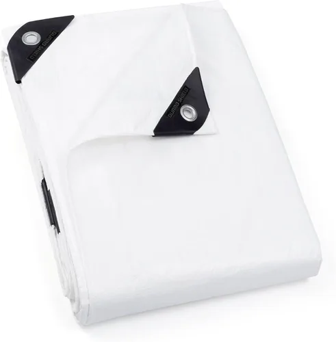 Vista 10 de GUARD SHIELD - Lona negra de 6 x 6 pies, lona impermeable, lona ligera para acampar al aire libre, lona polivalente de polietileno de 6 mil