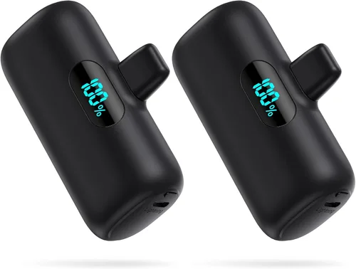 Vista 12 de Cargador portátil pequeño para iPhone 14/13,5000mAh PD cargador de carga rápida, mini batería portátil cargador de teléfono esencial de viaje