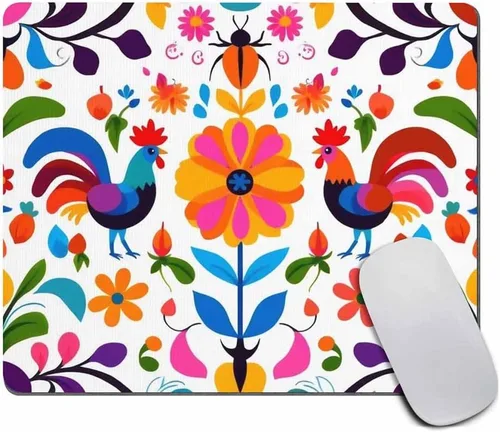 Vista 11 de Alfombrilla de mouse de escamas de sirena, escamas de peces de acuarela azul, rectangular, de goma antideslizante, 9.5 x 7.9 pulgadas