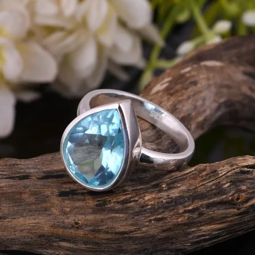 Vista 46 de PANOPLY Bio Pink Doublet Quartz Solid 925 Sterling Silver Ring for Women